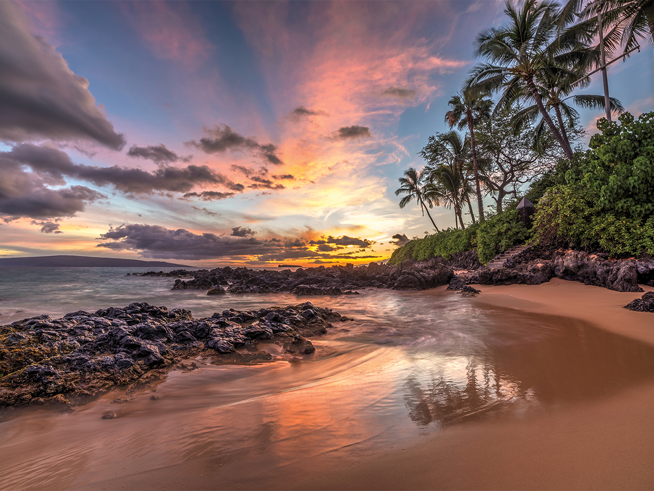 Maui coast sunset