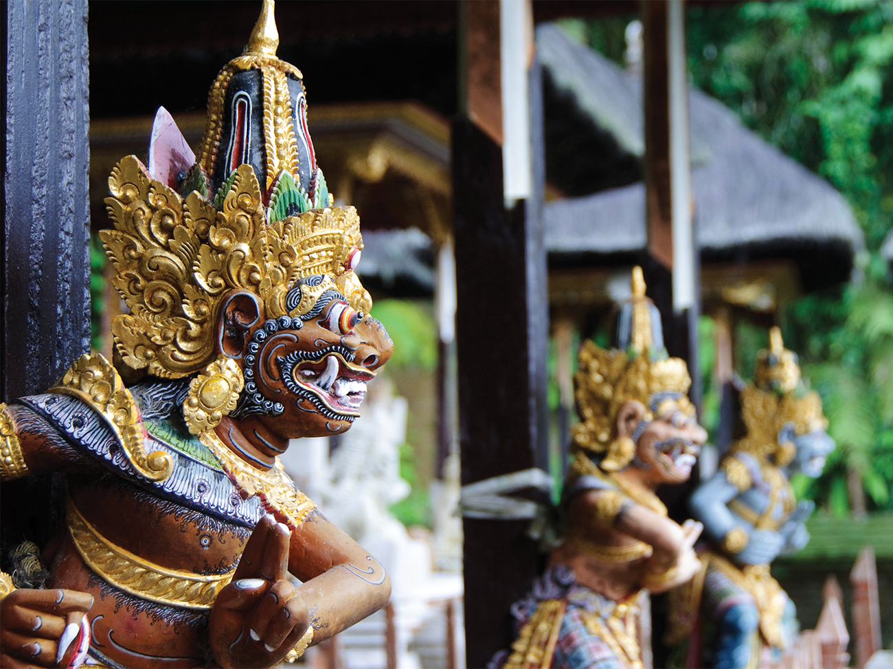 Bali Temple Statue details