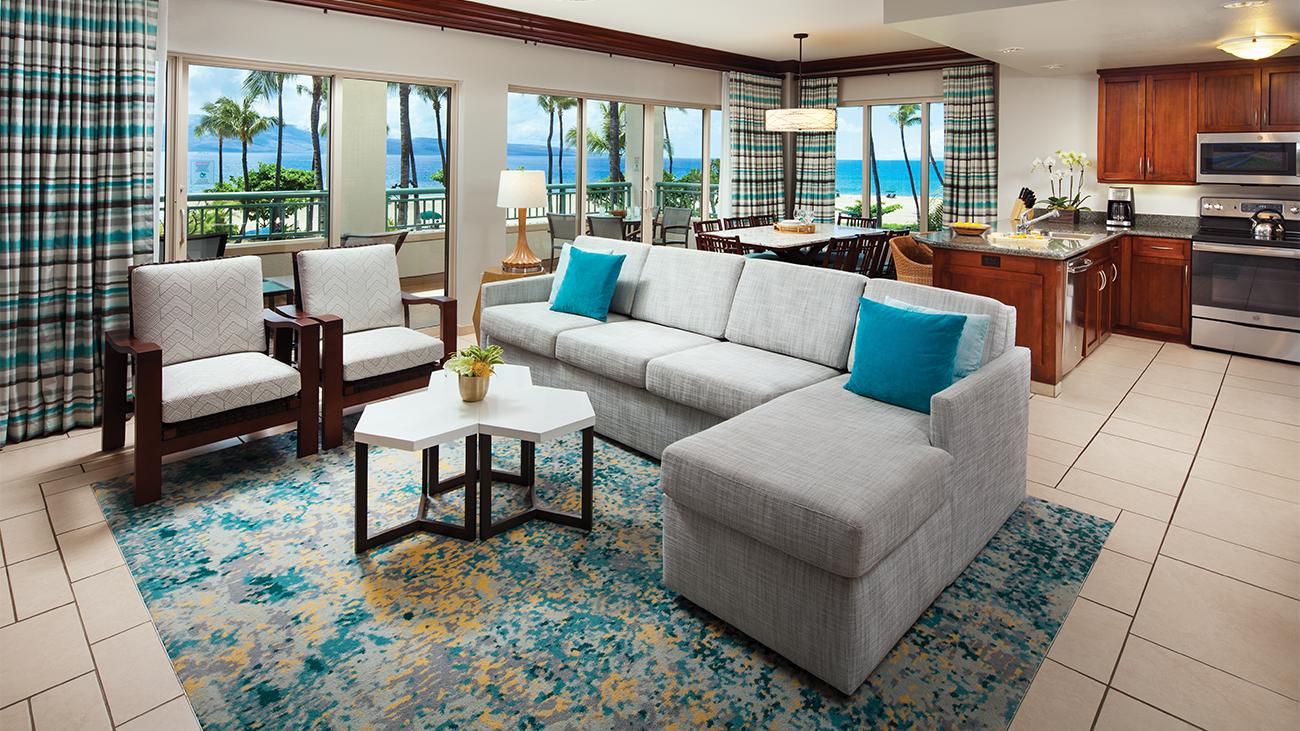 mu-two-bedroom-lahaina--napili-towers-living-room-and-dining-room-interior-photo