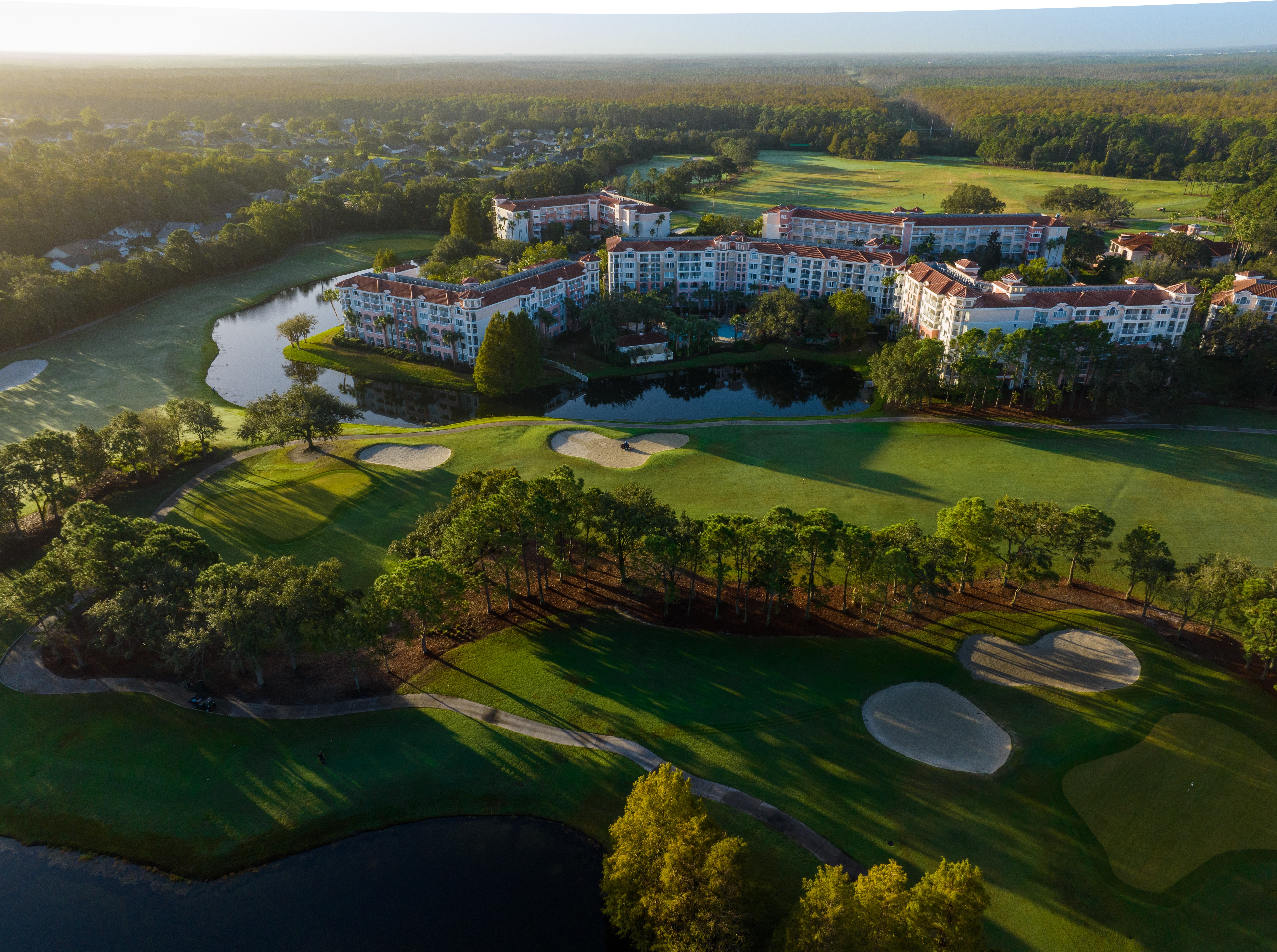 Aerial view of Marriott’s Grande Vista Golf Club. 