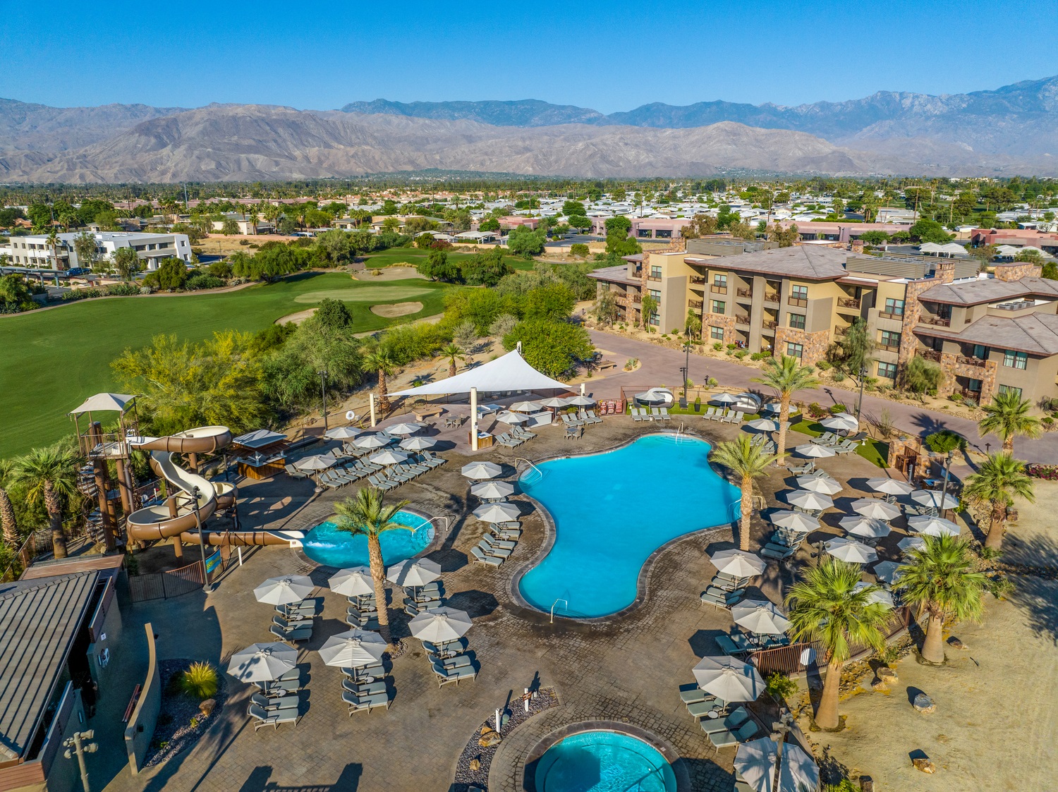 Aerial view of The Westin Desert Willow Villas, Palm Desert. 