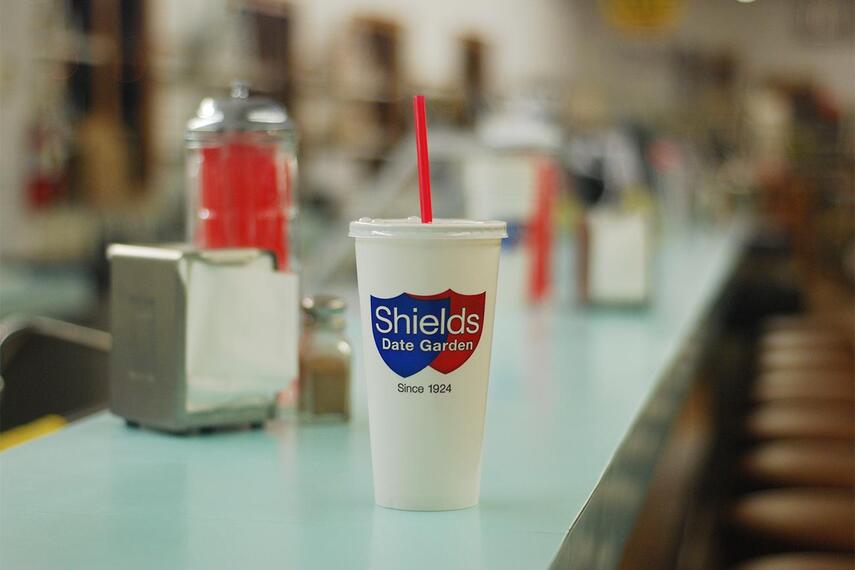 A date shake at Shields Date Garden