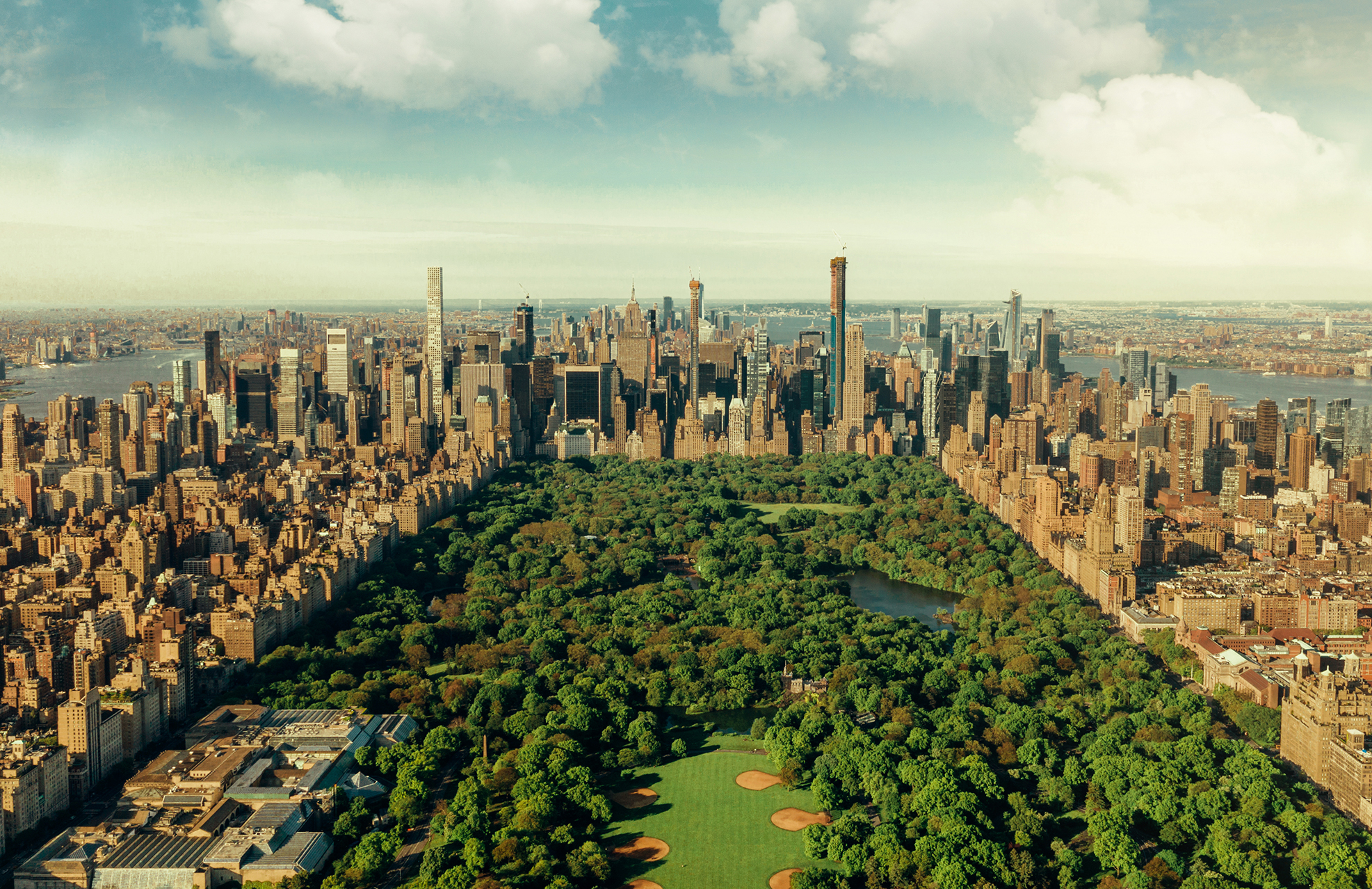 Aerial view of Central Park